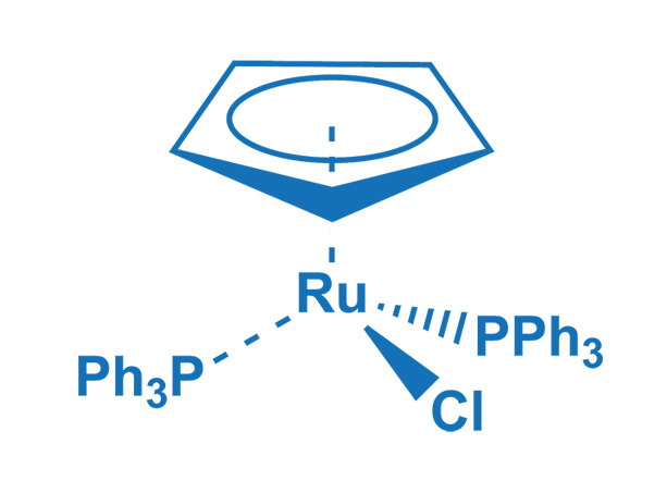 Chloro(cyclopentadienyl) bis(triphenylphosphine) ruthenium(II), min 98%